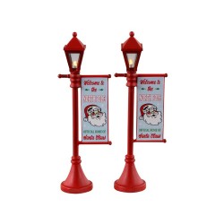 North Pole Lamppost Set of 2 B/O 4.5V Cód. 34091