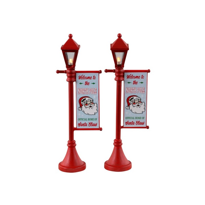 North Pole Lamppost Set of 2 B/O 4.5V Cód. 34091