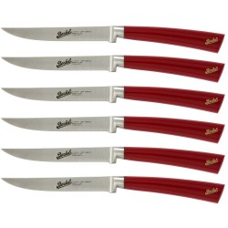 Berkel Elegance Juego de 6 cuchillos para bistec en acero Rojo