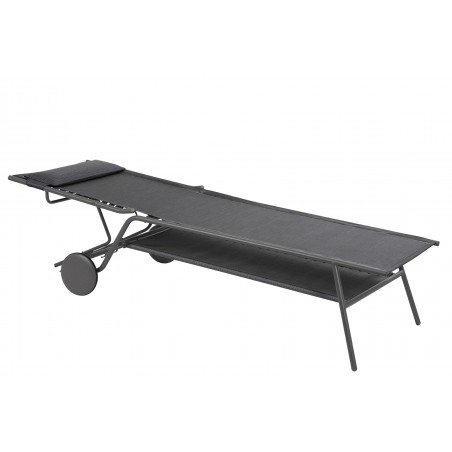 Tumbona MIAMI HIGH DUO LaFuma LFM5172 Obsidiana