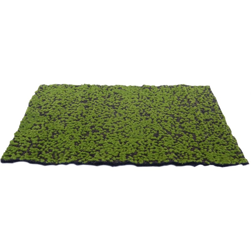 Alfombra de musgo verde artificial - Marrón 70 x 50 cm