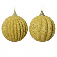 Bola de Navidad para colgar en EVA dorada de una sola pieza