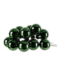 Montón de bolas de cristal verde