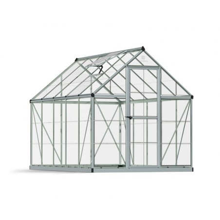 Canopia Invernadero de Jardín Harmony Transparente de Policarbonato 306X185X208 cm Plata