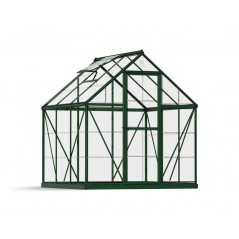 Canopia Invernadero de Jardín Harmony Transparente de Policarbonato 186X185X208 cm Verde