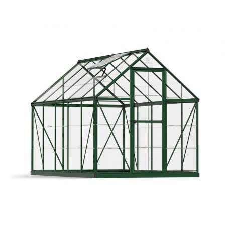 Canopia Invernadero de Jardín Harmony Transparente de Policarbonato 306X185X208 cm Verde