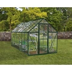Canopia Invernadero de Jardín Harmony Transparente de Policarbonato 426X185X208 cm Verde