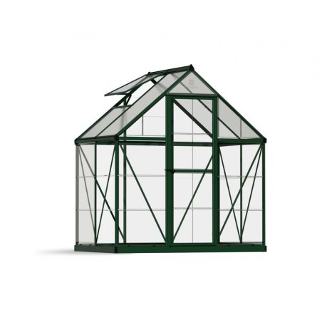 Canopia Invernadero de Jardín Híbrido de Policarbonato 126X185X208 cm Verde