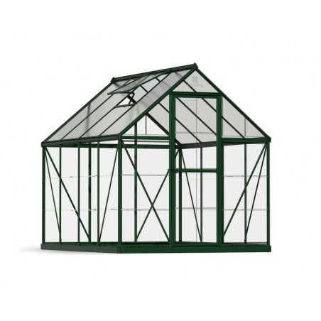 Canopia Invernadero de Jardín Híbrido de Policarbonato 247X185X208 cm Verde