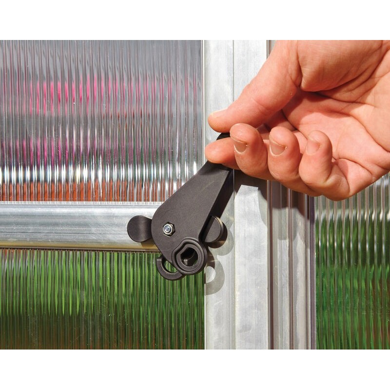 Canopia Invernadero de Jardín Mythos Doble Capa de Policarbonato 306X185X208 cm Plata