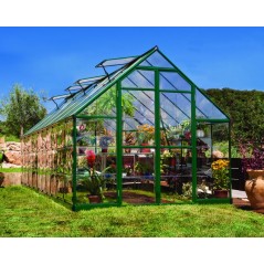 Canopia Invernadero de jardín híbrido Balance de policarbonato 607X244X229 cm Verde