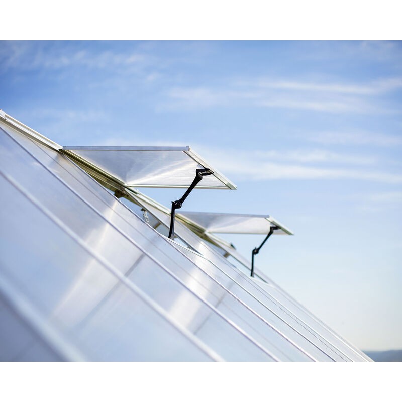 Canopia Invernadero de Jardín Híbrido Balance de Policarbonato 964X304X257 cm Plata