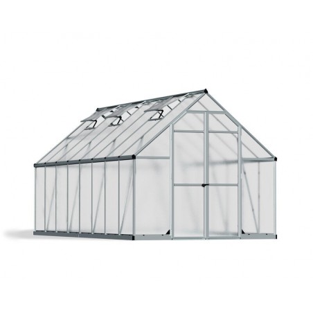 Canopia Essence Double Layer Garden Greenhouse in Polycarbonate 487X244X229 cm Silver