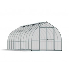 Canopia Beautiful Double Layer Garden Greenhouse in Polycarbonate 613X244X219 cm Silver