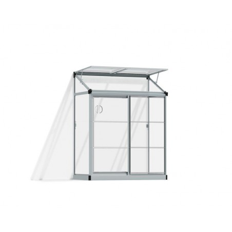 Canopia Lean-To Garden Greenhouse in Polycarbonate 125X63X160 cm Transparent