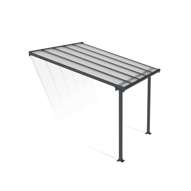 Canopia Pérgola Adosada Olympia de Aluminio 3X3 m Gris