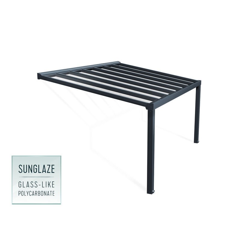 Canopia Pérgola Estocolmo en Aluminio Premium 3,4X5,2 m Transparente