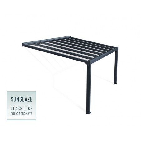 Canopia Pérgola Estocolmo en Aluminio Premium 3,4X5,2 m Transparente