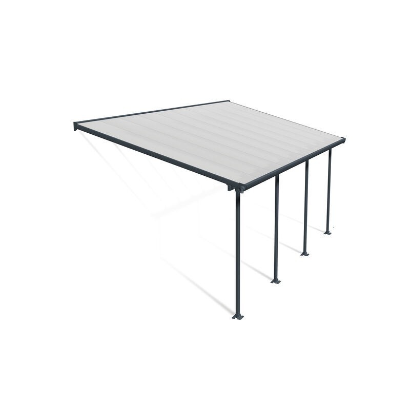 Canopia Feria Pérgola Adosada de Aluminio 3X6,1 m Gris Canopia Feria Pérgola Adosada de Aluminio 3X6,1 m Gris