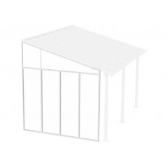 Canopia Pérgola de pared lateral 3 m Blanco