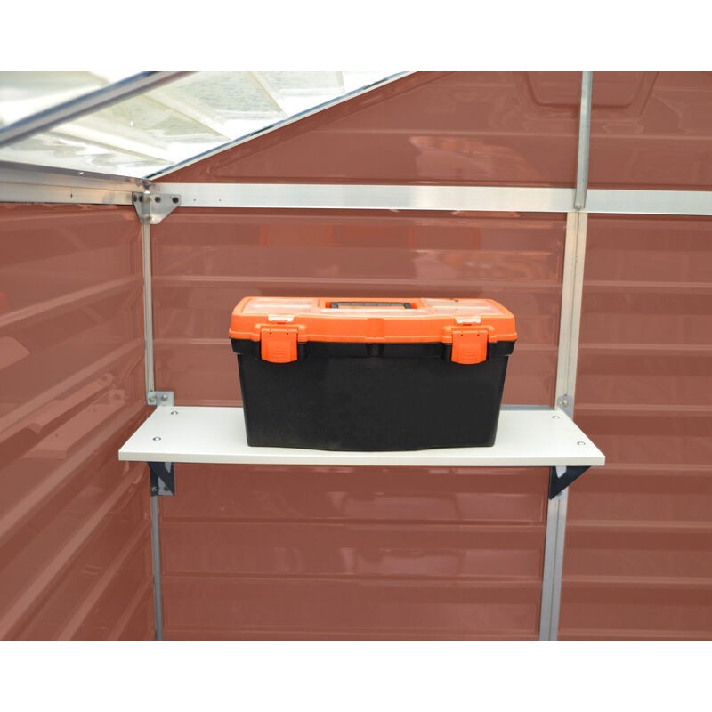 Canopia Caseta de Jardín Claraboya de Policarbonato 90X185X217 cm Ámbar