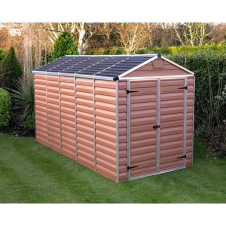 Canopia Skylight Garden Shed in Polycarbonate 378X185X217 cm Amber