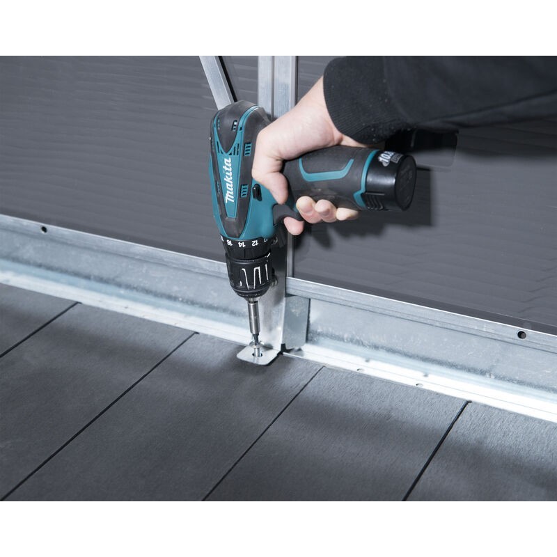 Canopia Caseta de Jardín Yukon de Policarbonato 395X332X252 cm Gris Suelo Incluido