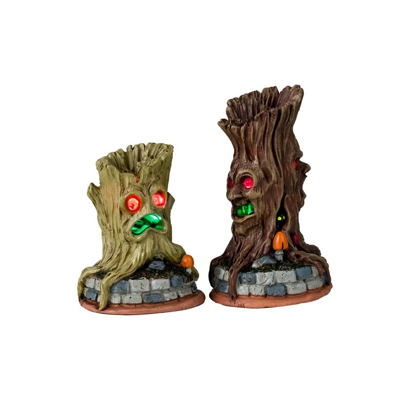 Spooky Tree Trunks Set of 2 B/O 4.5V Ref. 44307
