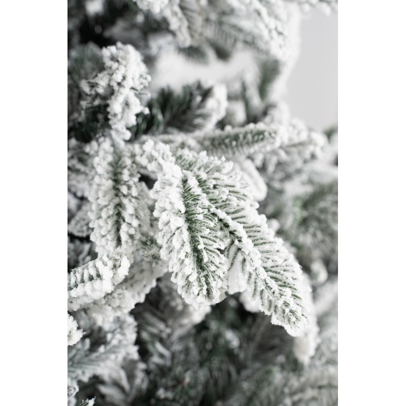 Árbol de Navidad Montgomery blanco h180Ø110cm PE+PVC