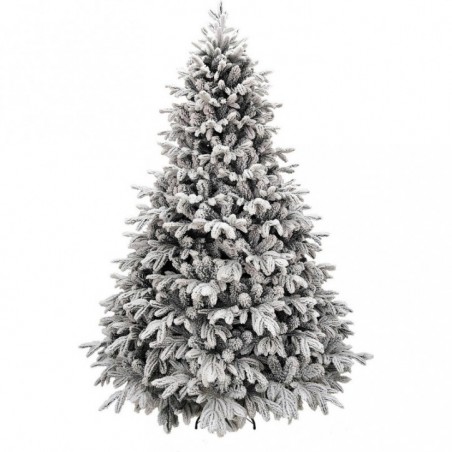 White Montgomery Christmas tree h240Ø142cm PE+PVC