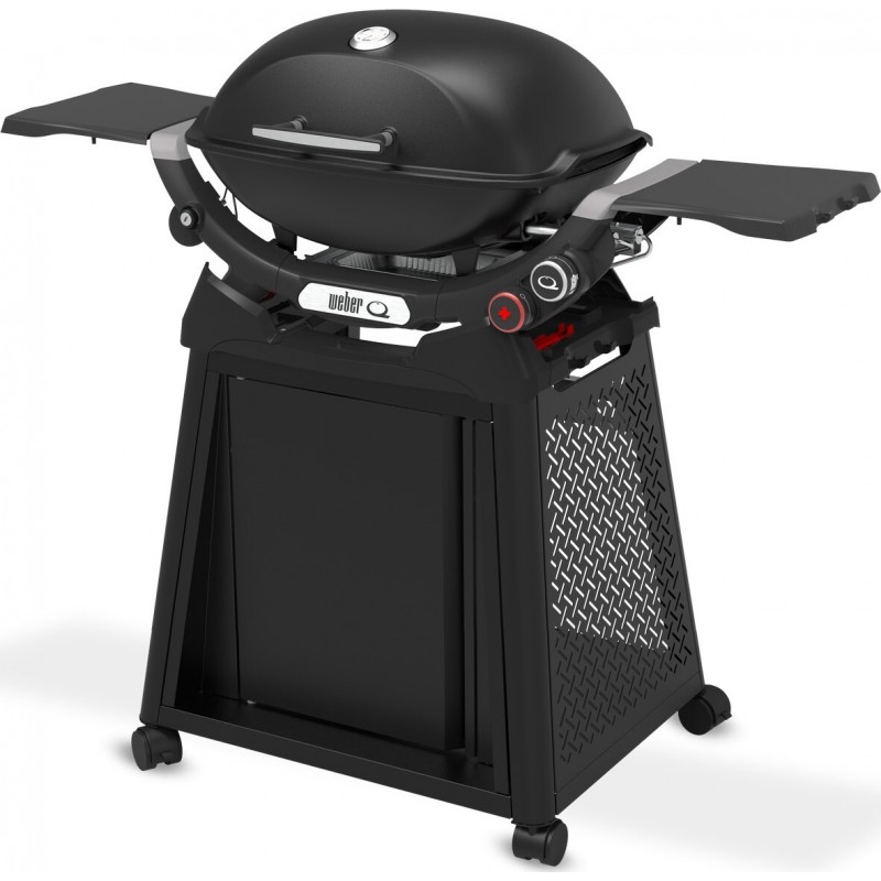 Barbacoa de Gas Weber Q 2800N+ Con Carro Premium Negro Cód. 1501123