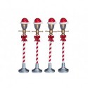 Santa Hat Street Lamp Set of 4 B/O 4.5V Cód. 64472