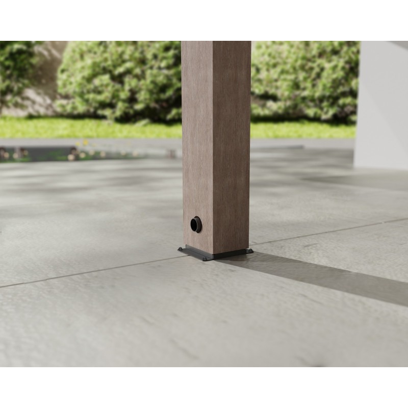 Pérgola Canopia Helsinki Pérgola de madera de cedro 3 x 10 m