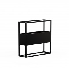 Herstera Planter HUB in Metal Black 80x25x78 cm
