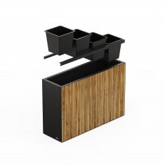 Sistema de riego automático para jardinera de metal DECO DIVIDER 120x40x80 cm