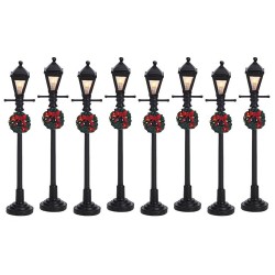 Gas Lantern Street Lamp Set of 8 B/O 4.5V Cód. 64500