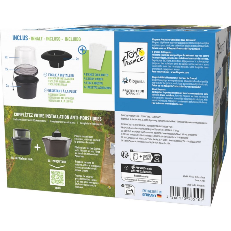 Trampa para mosquitos tigre de exterior Biogents BG-GAT Reflect-tech (X2)