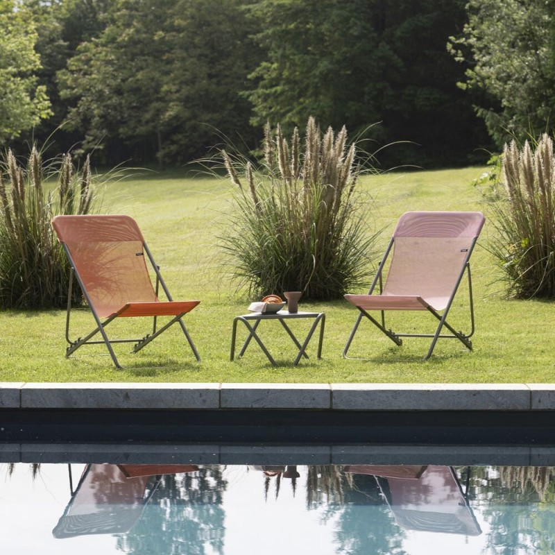 MAXI TRANSAT Deckchair LaFuma LFM2502 Cerisier/Titane