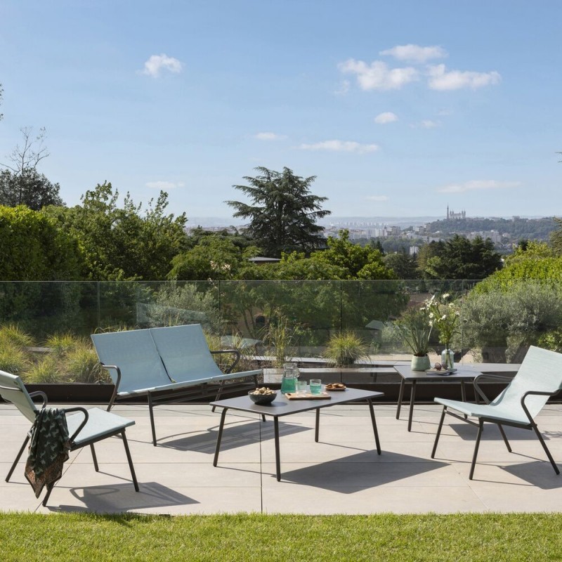 Sillón bajo acolchado VENCE LaFuma LFM5274 Mistral/Titane