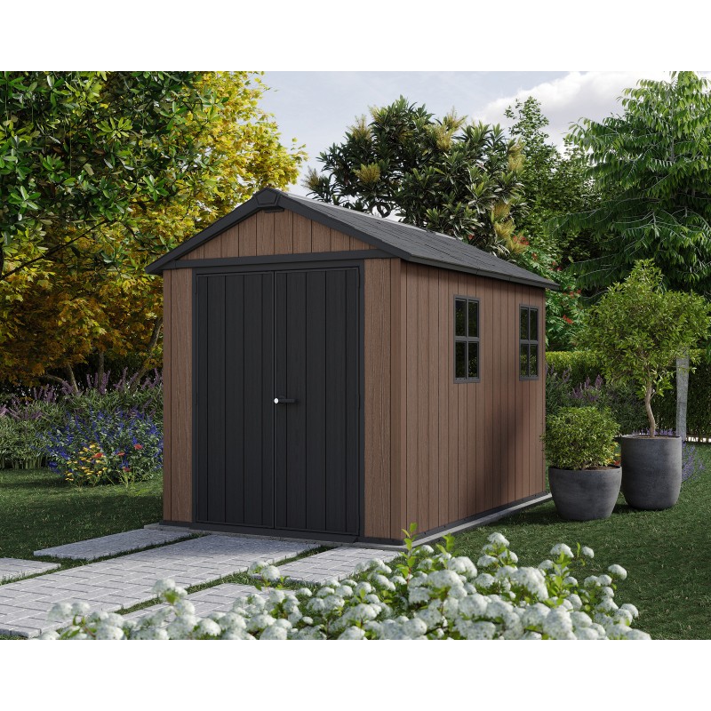 Caseta de Jardín Keter en Resina NEWTON PLUS 975 - Doble Posibilidad de Montaje