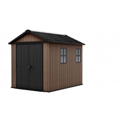 Caseta de jardín Keter de resina NEWTON PLUS 759 - Doble elección de montaje