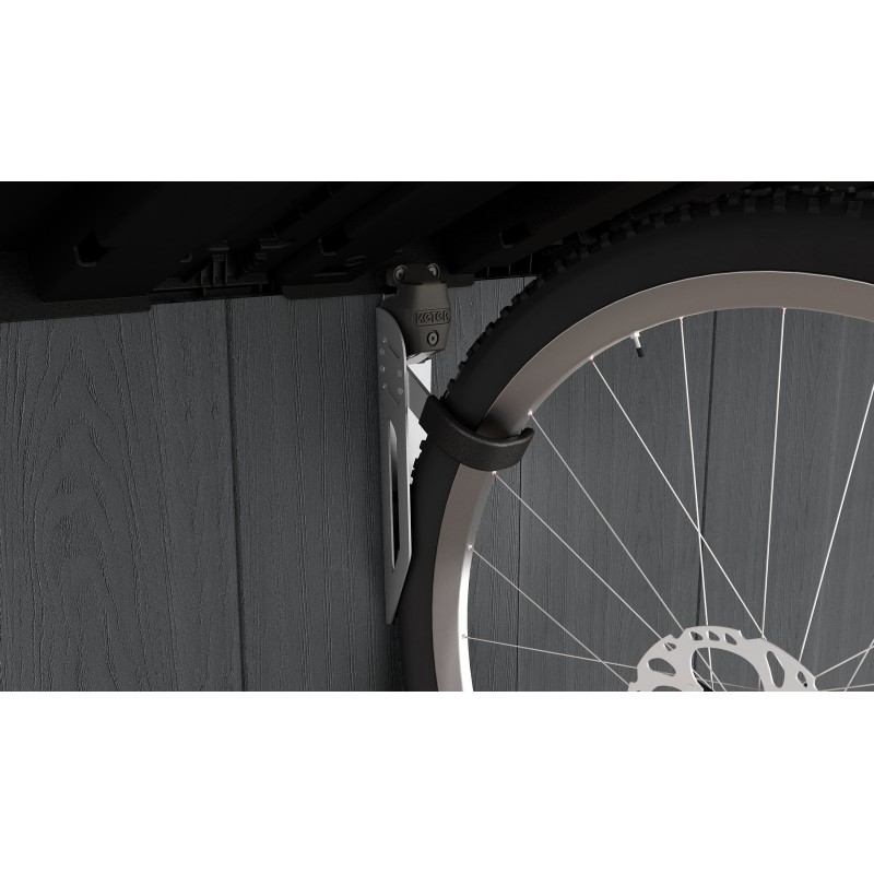 Kit de portabicicletas Keter para caseta de jardín