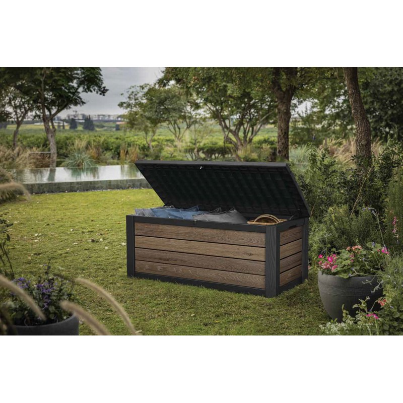 Keter Baúl Resina SIGNATURE DECO CAJA 150 NOGAL