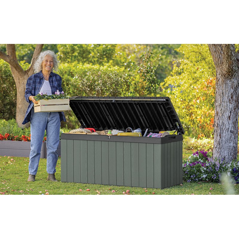 Keter Baúl Resina DECO CAJA 120 VERDE Keter Baúl Resina DECO CAJA 120 VERDE