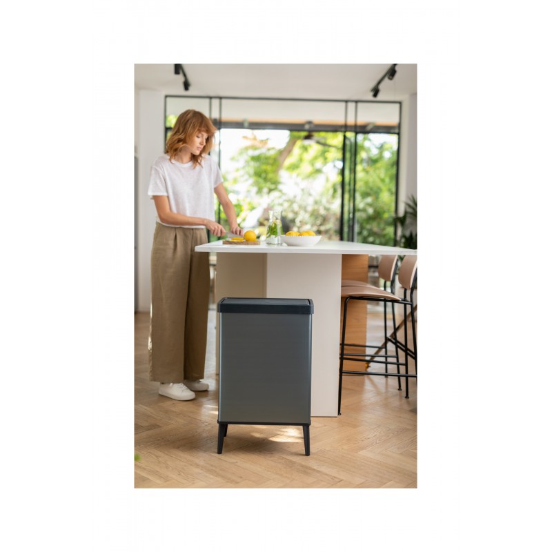 Cubo de Basura Keter VERTO Alto Azul Nacarado