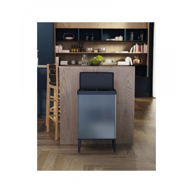 Keter Cubo de Basura VERTO High Azul Nacarado