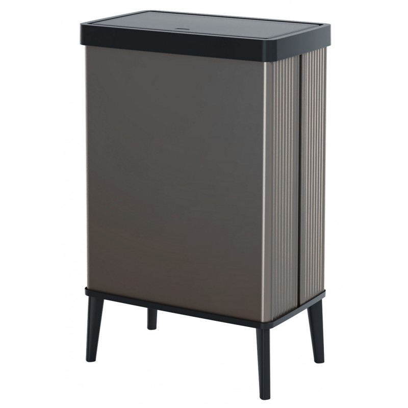 Cubo de Basura Keter VERTO Alto Gris Nacarado