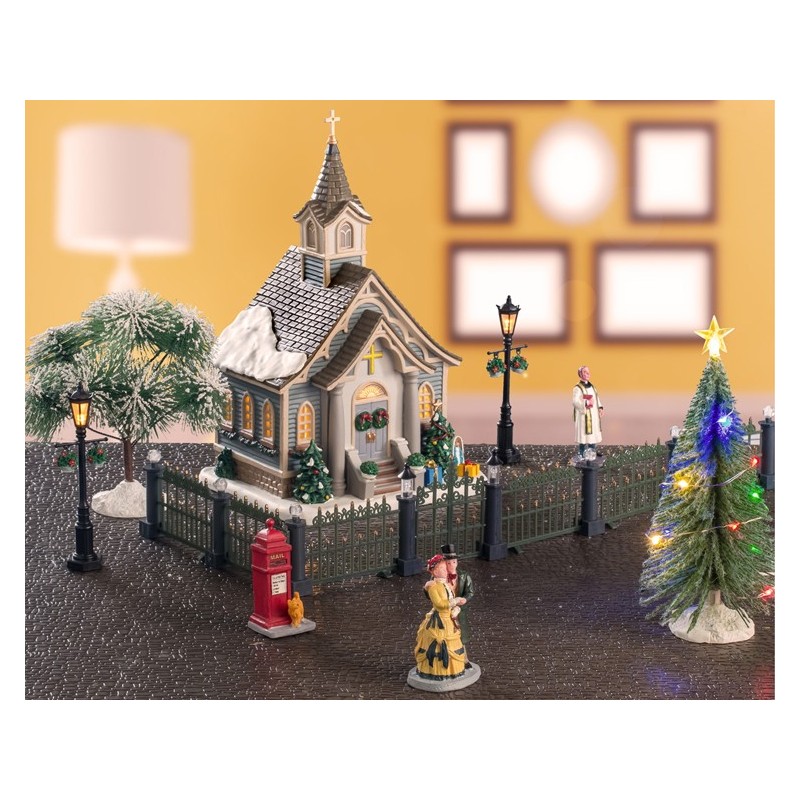 Small Town Church Set con fuente de alimentación 4.5V Cód. 56670
