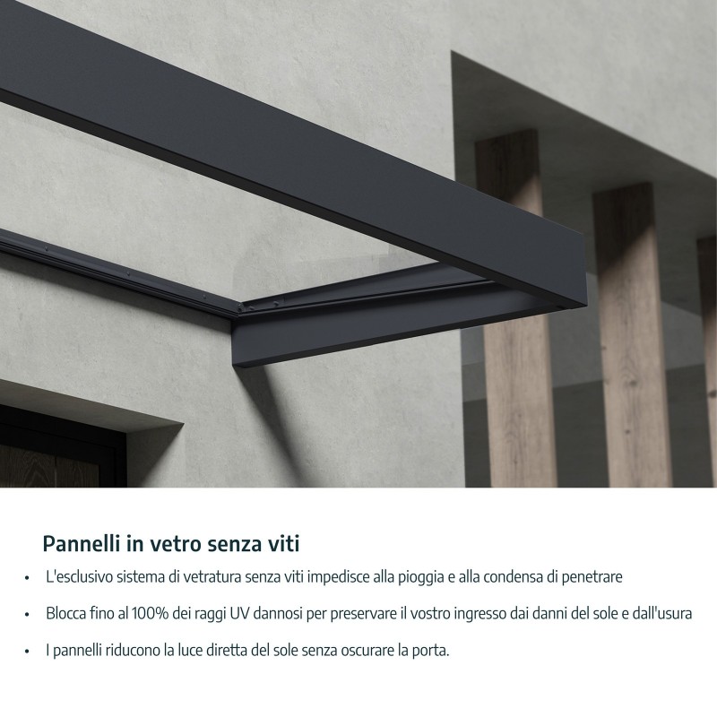 Toldo exterior Canopia Altair 302 x 91 cm transparente