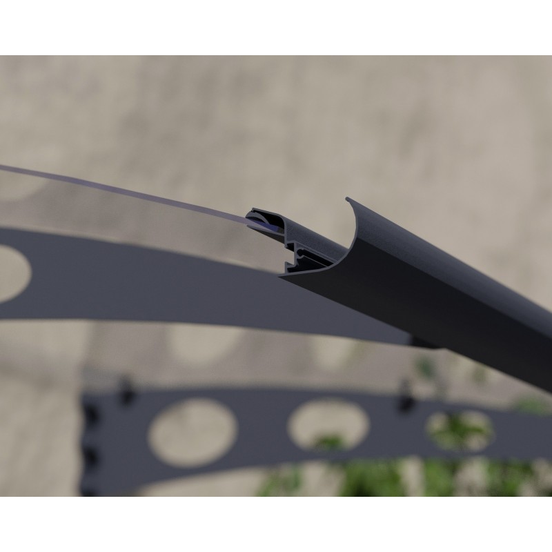 Toldo exterior Canopia Garamond 135 x 90 cm transparente